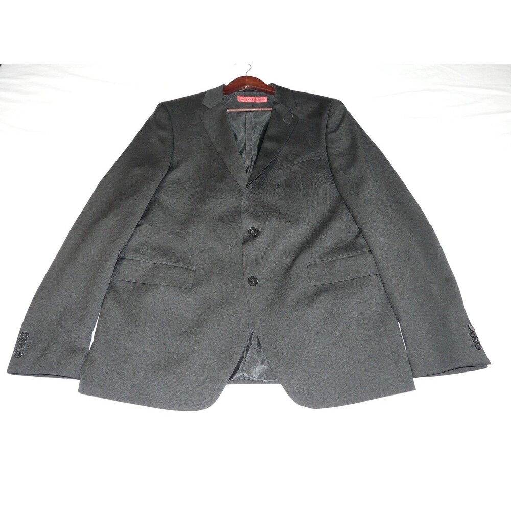 Finshley & Harding Men’s 44 Wool Blend Black Blazer Coat Jacket Tailormade